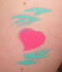 Heart Airbrush Tattoo