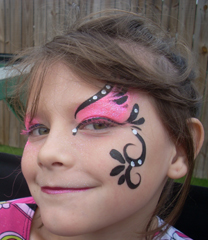 Pink Beauty Face Painting