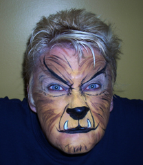 Werewolf Face Painting