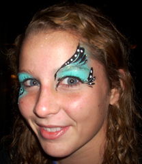 Mardi Gras Eyes Face Painting