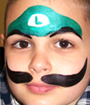 Luigi Face Painting