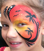 Tropical Island Face Painting