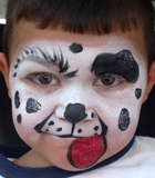 Dalmation Face Painting