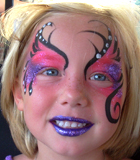 Pink & Purple Princess Face Painting