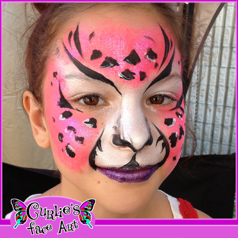 Cheetah Face Art