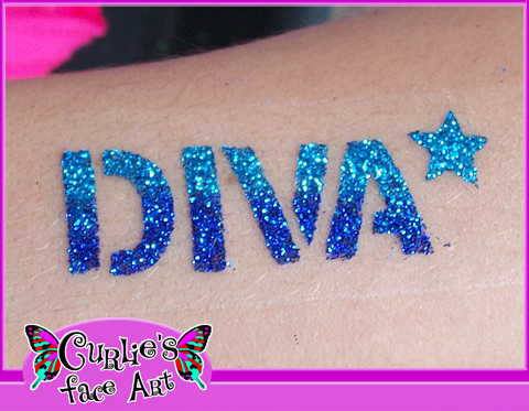 Diva Glitter Tattoo
